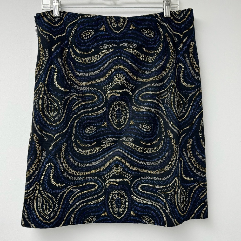 Doncaster Black Embroidered Skirt - Size 12 - Picture 3 of 8